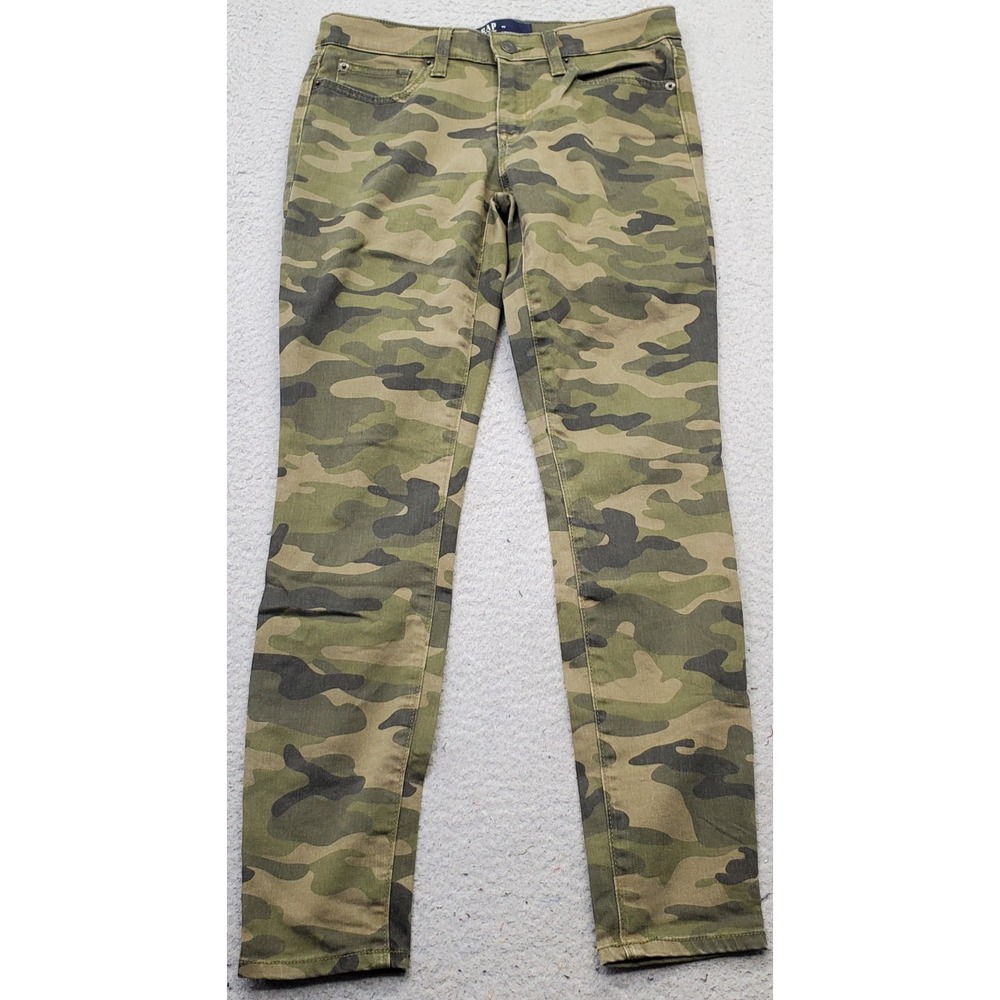 Gap Leggings Jeans Womens 26 Camouflage Denim Stretch Streetwear Skinny‎ Leg